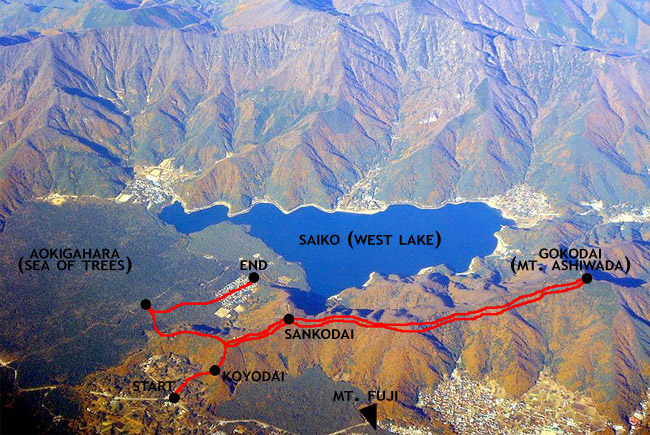 fuji five lakes map